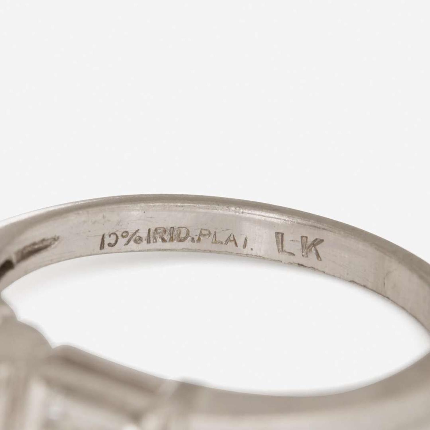A Platinum and Diamond Ring 1.12 Carat Round Brilliant-Cut Diamond, GIA Certified