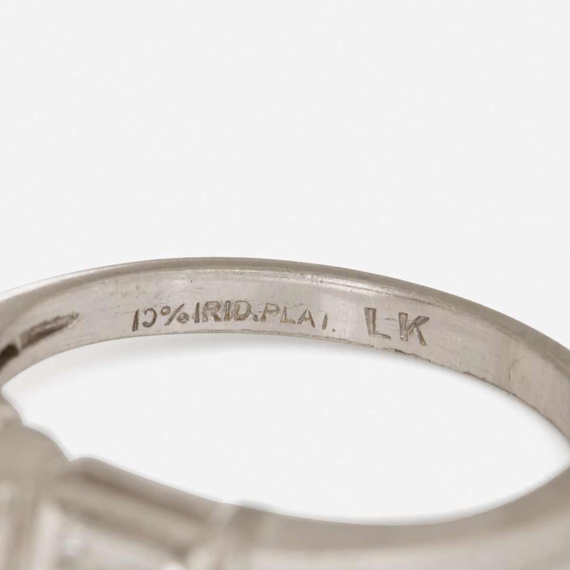 A Platinum and Diamond Ring 1.12 Carat Round Brilliant-Cut Diamond, GIA Certified