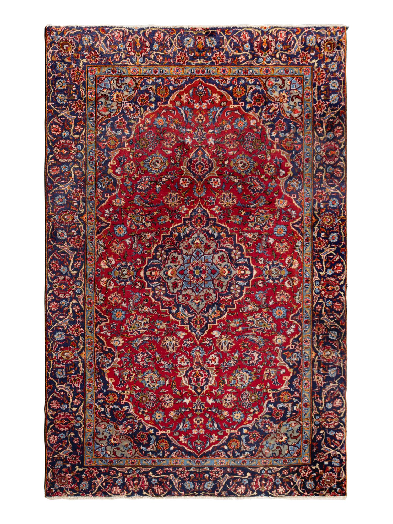A Kashan Wool Rug