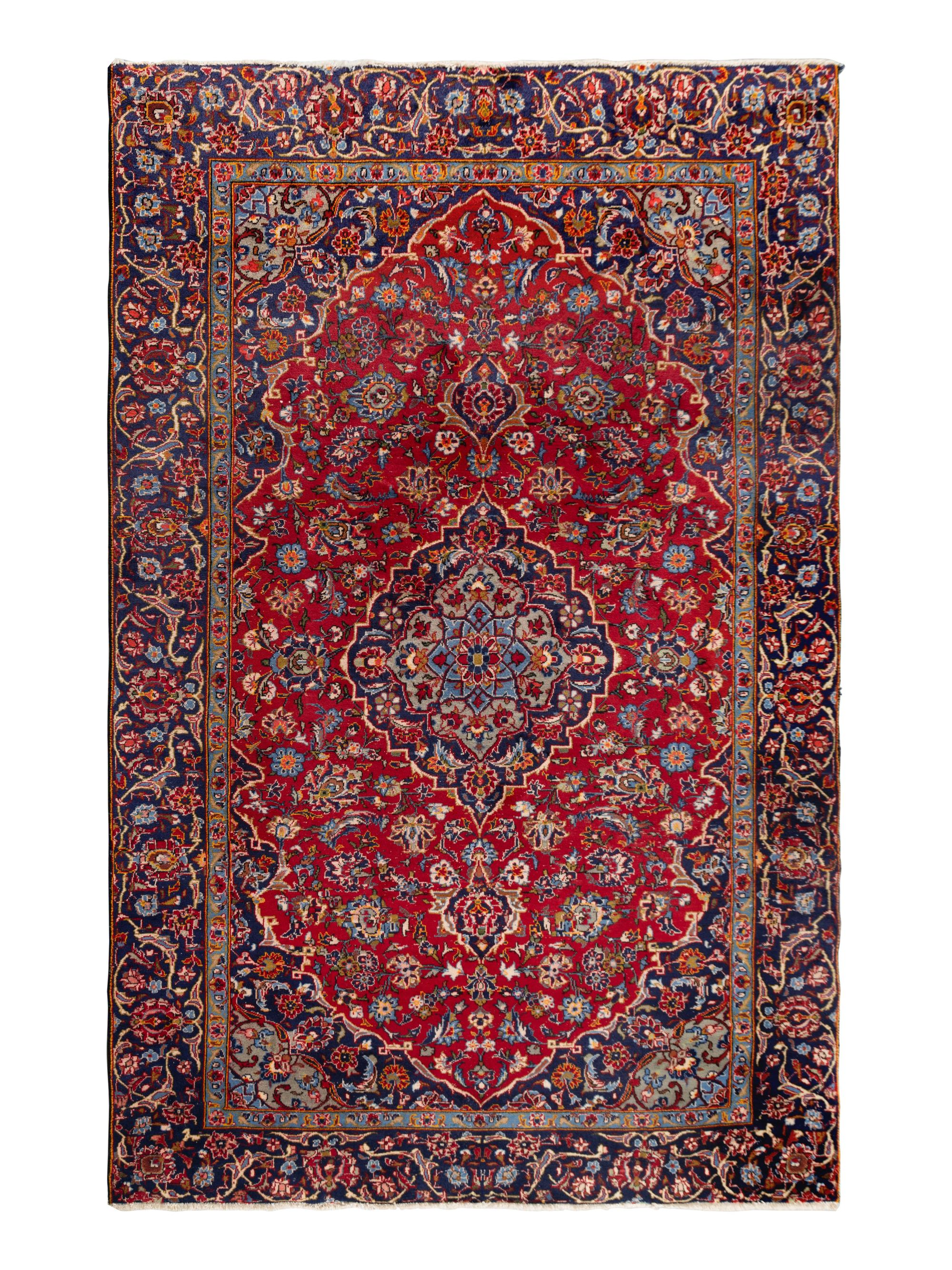 A Kashan Wool Rug
