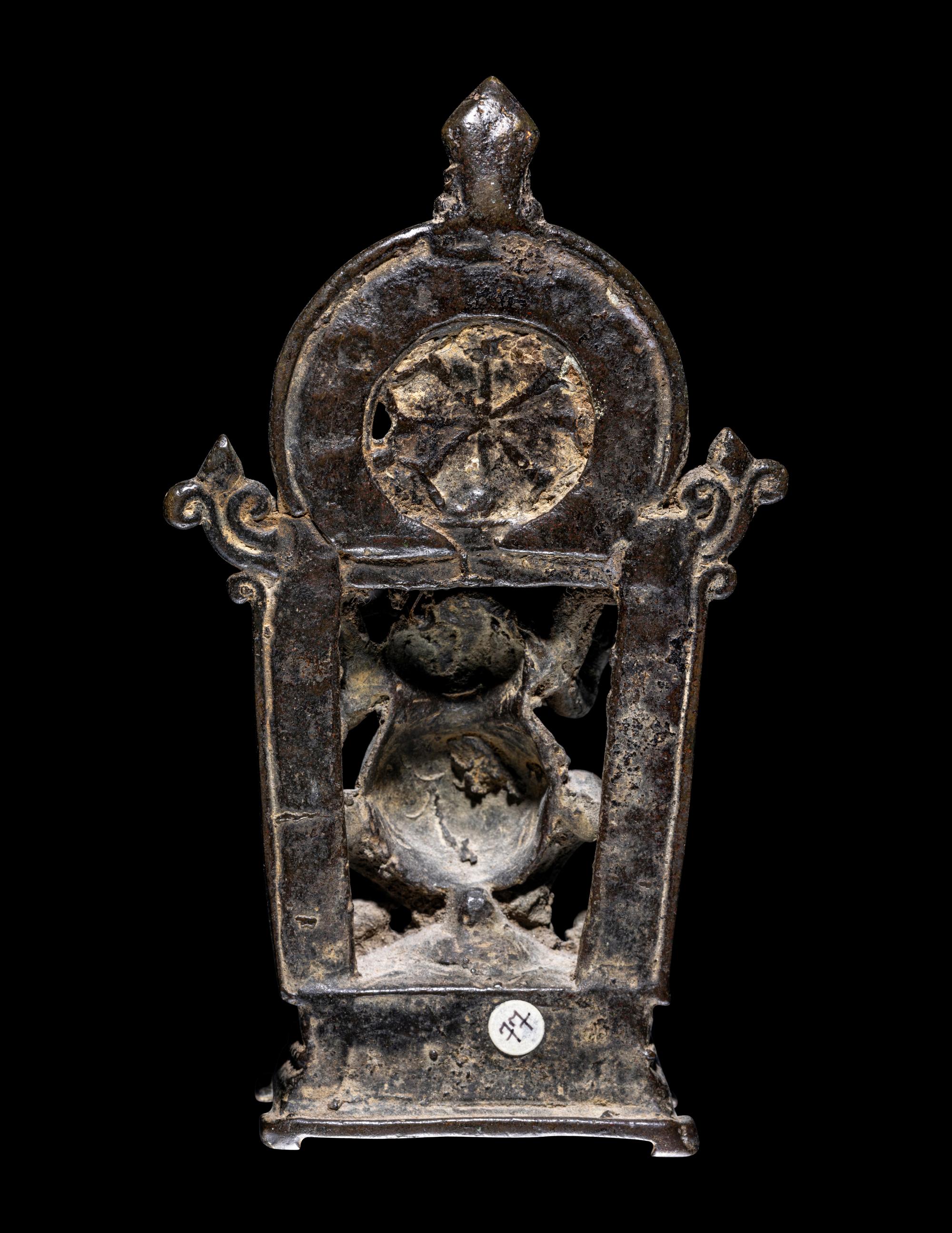 An Indian Bronze Ganesha, Enthroned