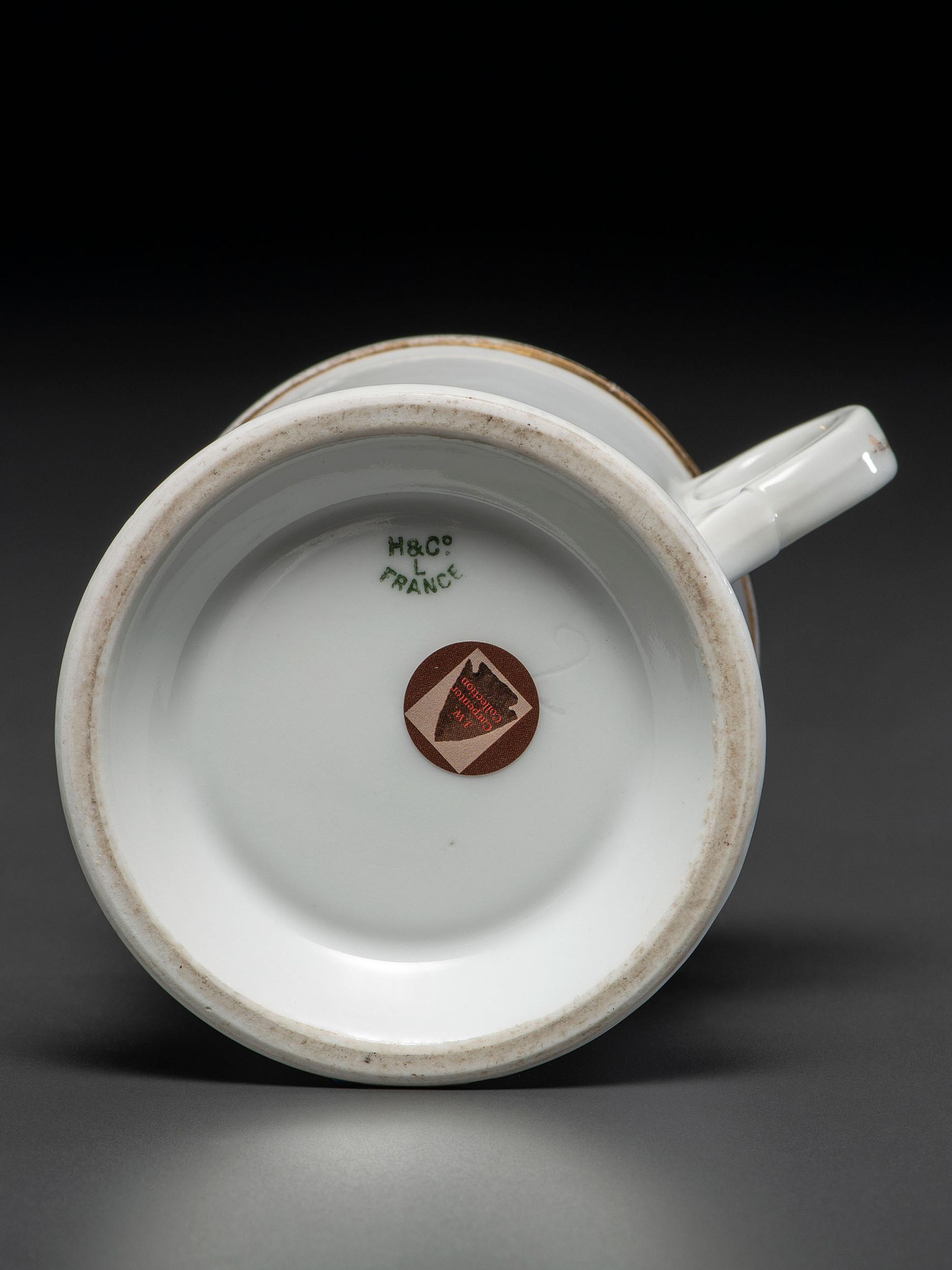 A Surveyor's Porcelain Occupational Shaving Mug