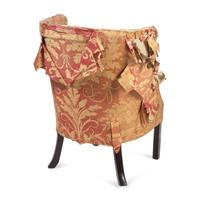 A Federal Mahogany Barrel-Back Easy Chair