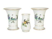 Three Meissen Porcelain Vases