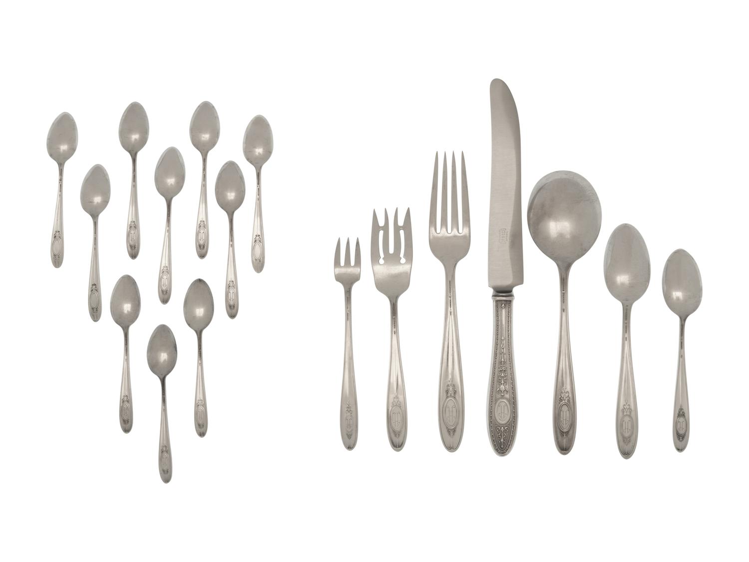 An American Silver Flatware Service