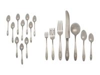 An American Silver Flatware Service
