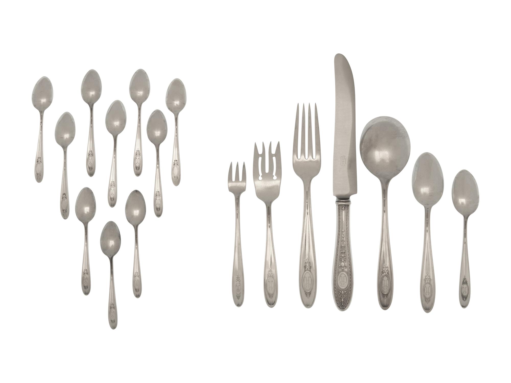 An American Silver Flatware Service