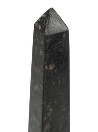 A Pair of Large Gilt Bronze Mounted Vari-Color Granite Obelisks