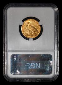 A 1913 Indian Head $5 Gold Coin (NGC MS62)