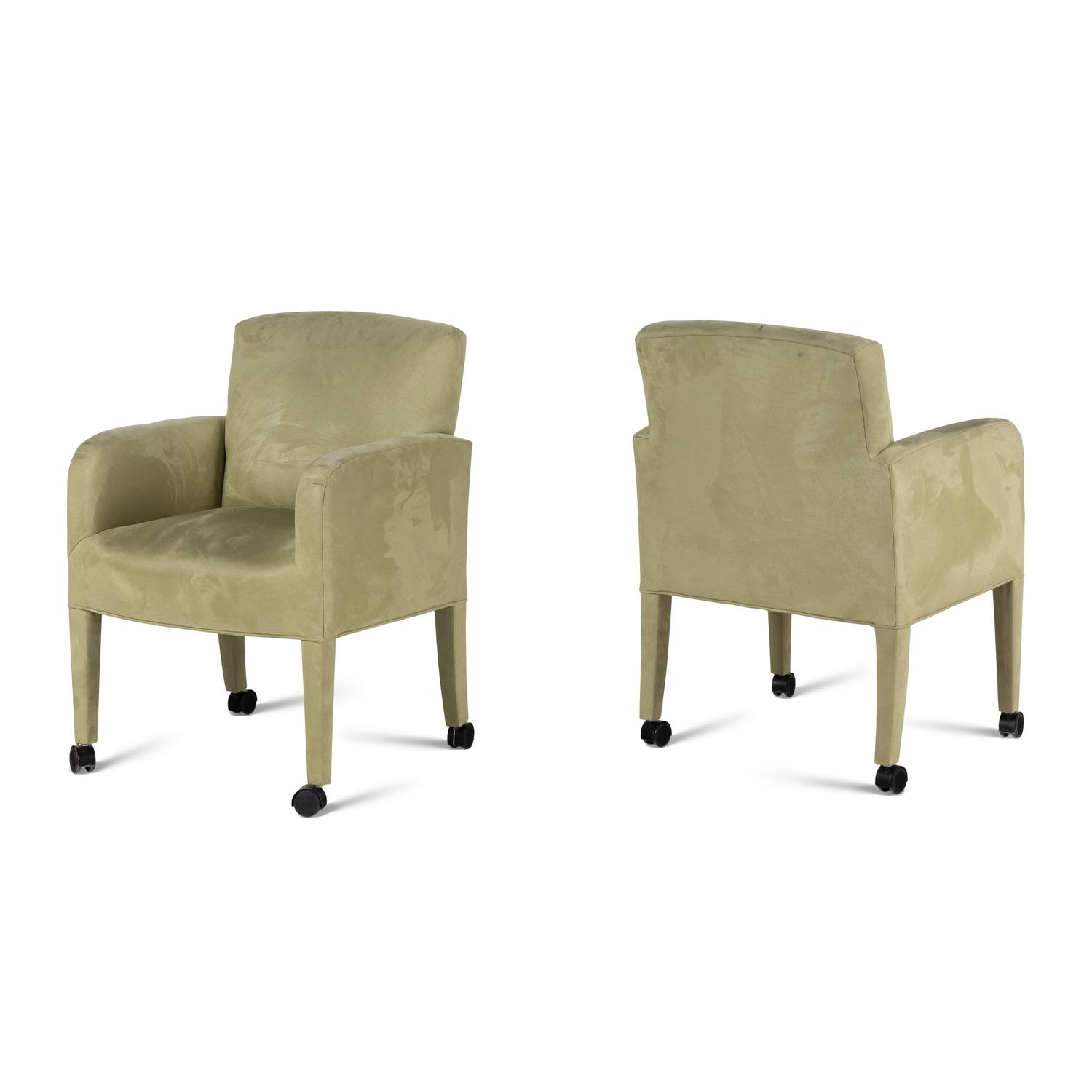 A Set of Four Contemporary Upholstered Armchairs