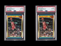 A Collection of PSA Graded 1988 Fleer Michael Jordan All Star Basketball Cards No. 120 (PSA 8 NM-MT)