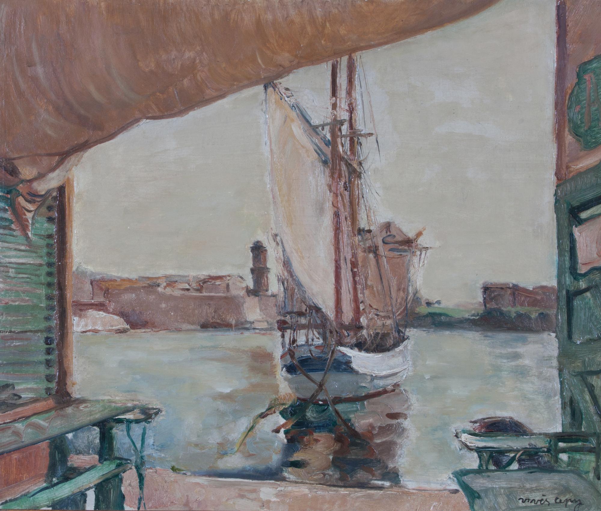 Charles-Joseph Apy-Vives, (French, 1874-1937), Harbor