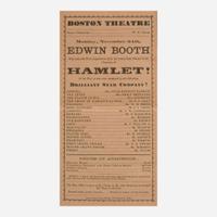 [Americana] [Booth, Edwin, and Jenny Lind] Group of 4 Items