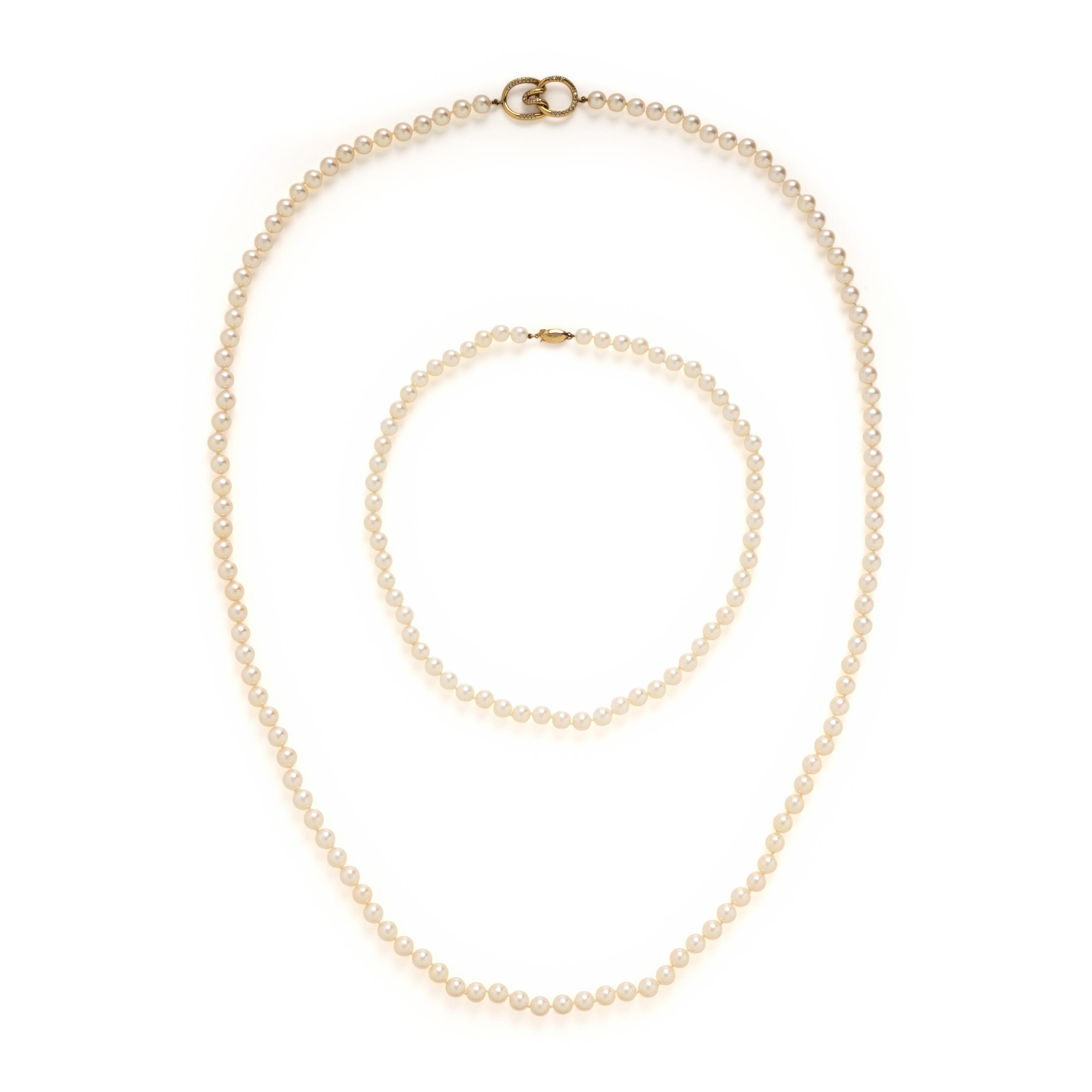 Two Cultured Pearl Necklaces