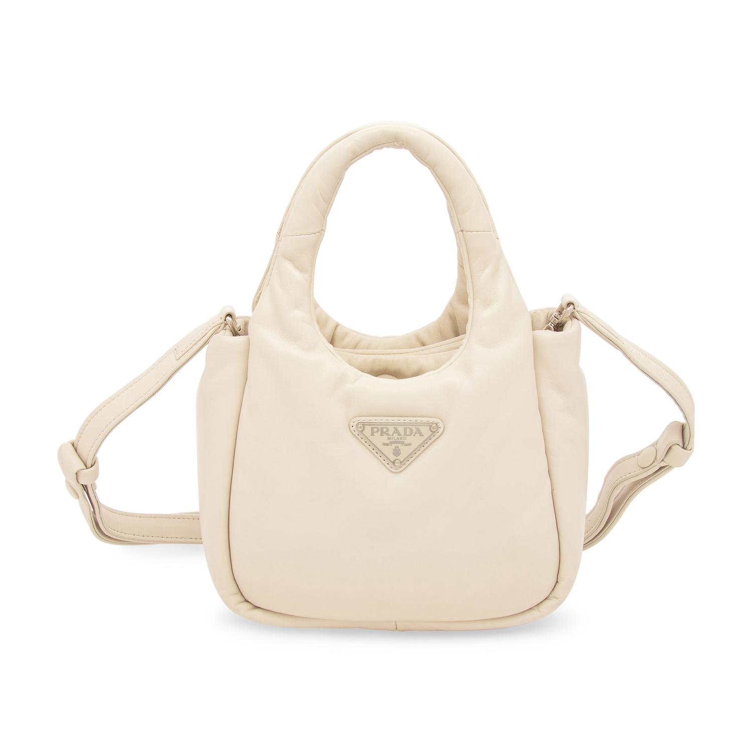 PRADA, SMALL PADDED LEATHER TOTE