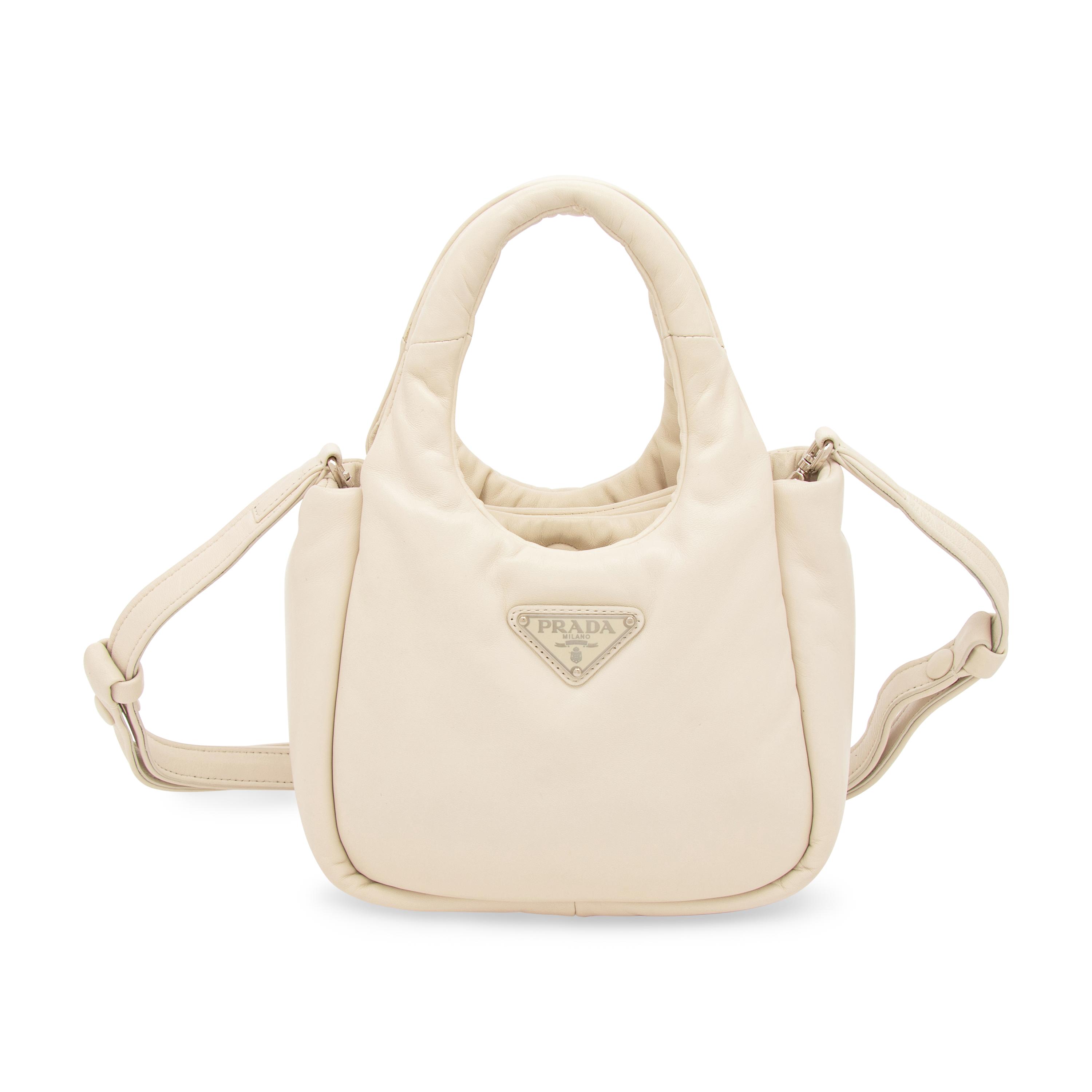 PRADA, SMALL PADDED LEATHER TOTE