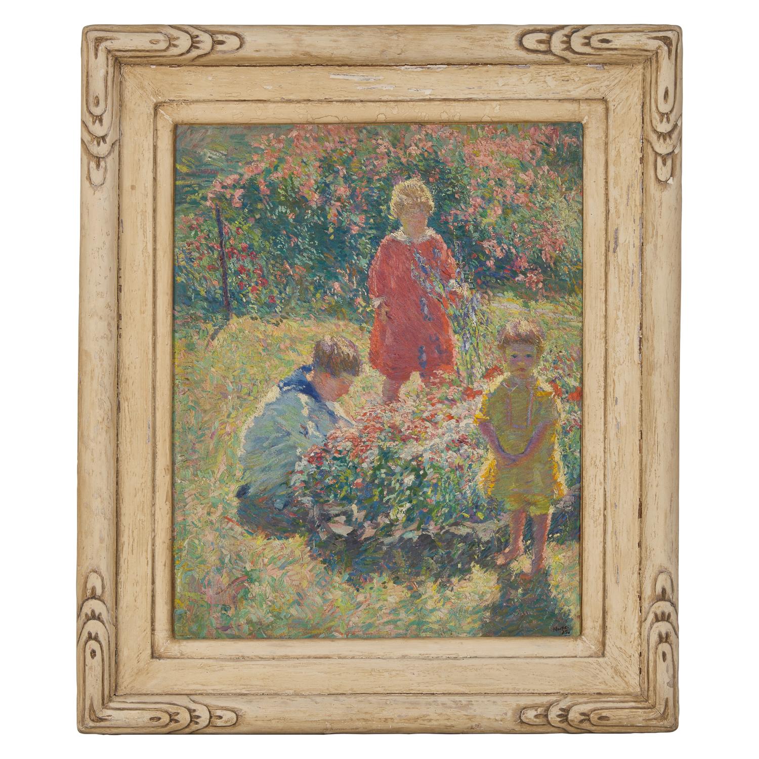 Roy Cleveland Nuse (American, 1885-1975) — In the Garden , 1925
