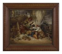 American School 19th Century, Gambling on Deck