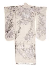 Two Embroidered Silk Robes, Furisode