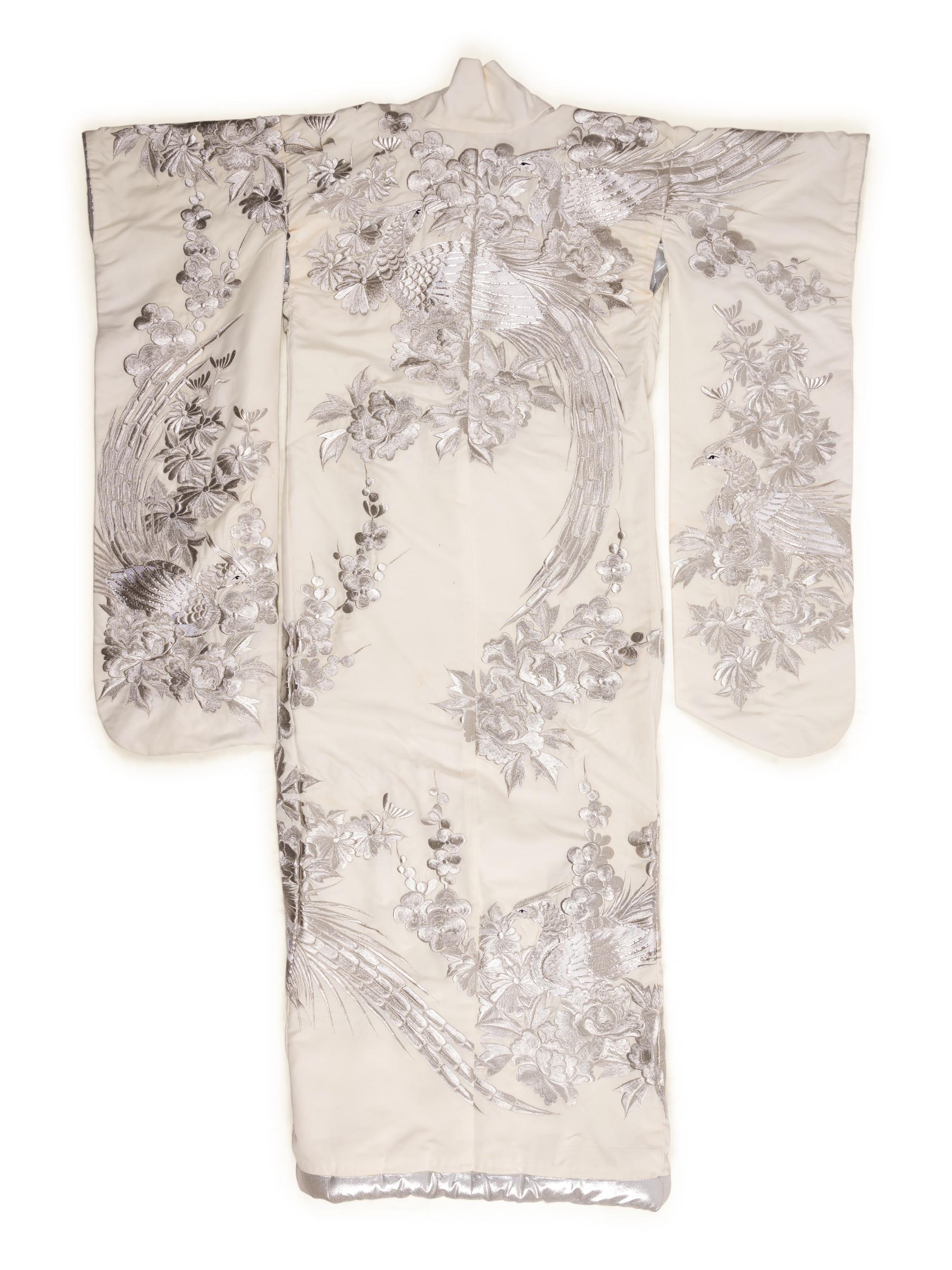 Two Embroidered Silk Robes, Furisode
