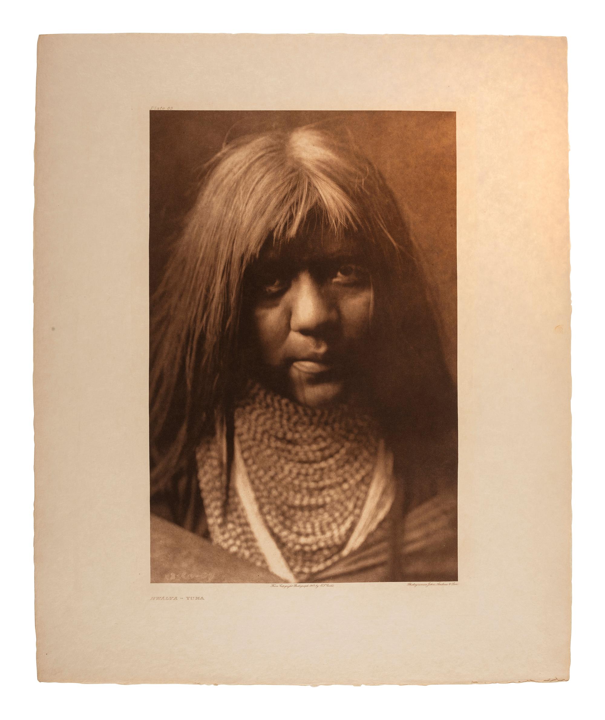 CURTIS, Edward (1868-1952). A group of 18 photogravure portraits.