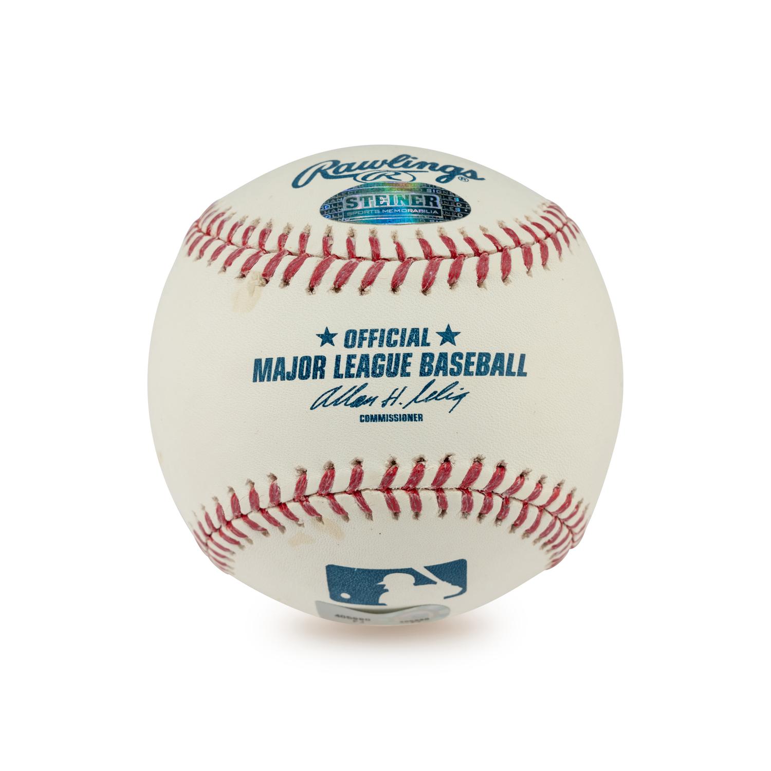 A Derek Jeter Single Signed Autograph 3,000 Hit Baseball (Steiner Hologram)