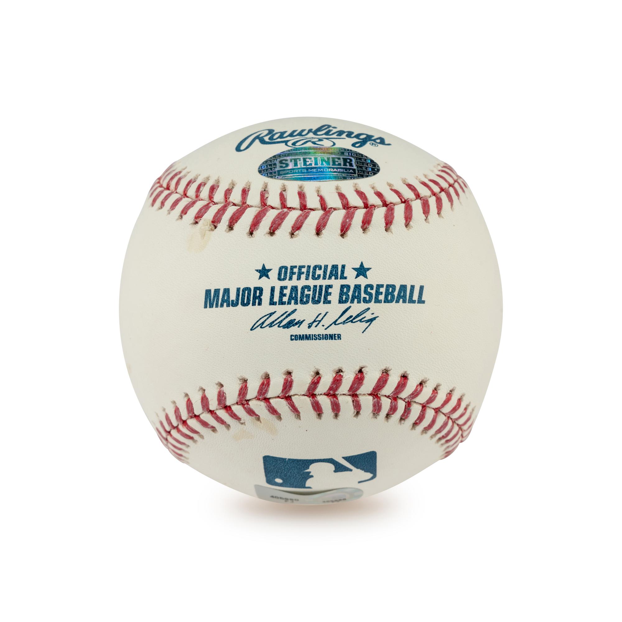 A Derek Jeter Single Signed Autograph 3,000 Hit Baseball (Steiner Hologram)
