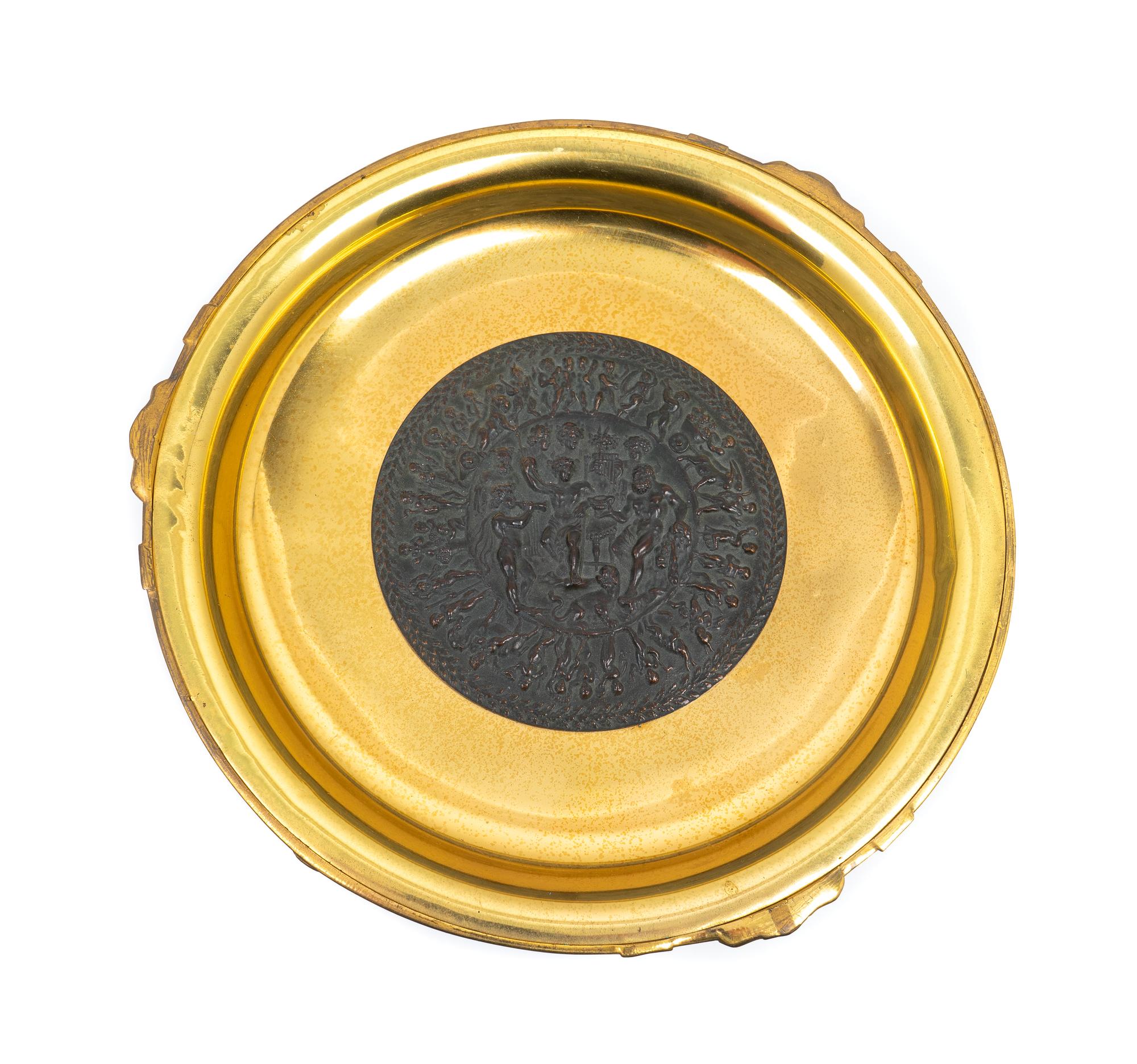 A Louis XVI Style Parcel-Gilt and Patinated Bronze Centerpiece — 20TH CENTURY