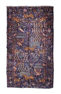 An Afghan Baluchi Wool Rug, THIRD QUARTER 20TH CENTURY, 3 feet 6 inches x 6 feet 6 inches. — THIRD QUARTER 20TH CENTURY
