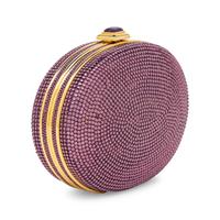 Judith Leiber, Purple Crystal-Embellished Minaudière