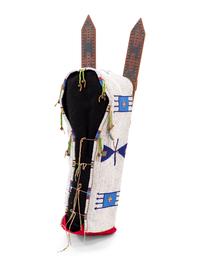 Cheyenne Beaded Hide Cradle, with Boards