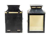 A Pair of Victorian Style Tole Carriage Lights