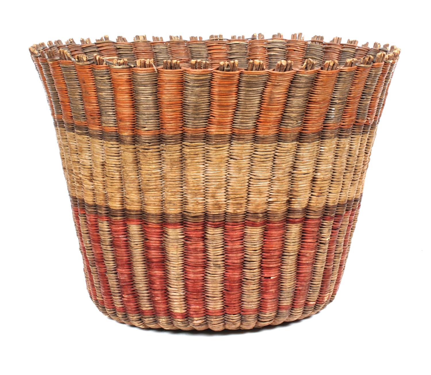 A Group of Three Southwestern Baskets Height of first 10 x diameter 14 inches.