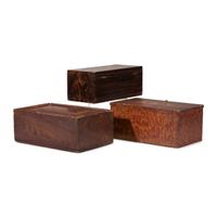 Three Grain Paint Decorated Document Boxes