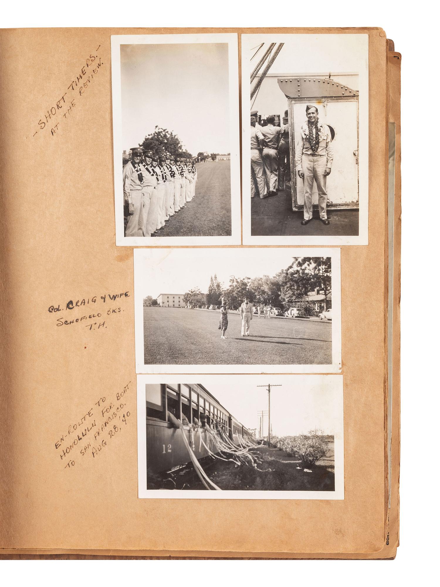 [WORLD WAR II] Albums documenting a soldier's experiences in Hawaii and Japan with additional photos