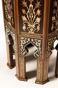 A Pair of Moorish Style Marquetry Tables