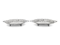 A Pair of German Silver Sweetmeat Dishes