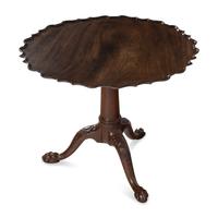 A George III Carved Mahogany Tripod Table