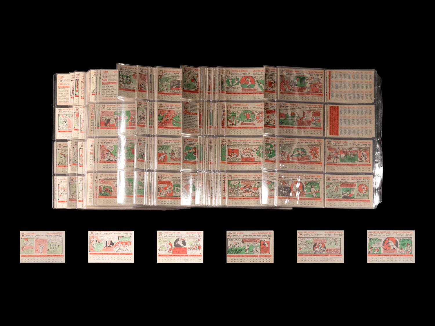 A Near Set of 1956 Topps Baseball Cards (334/340)