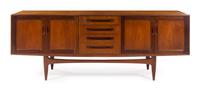 Scandinavian Design, c.1960, sideboard, with 4 doors and 4 drawers