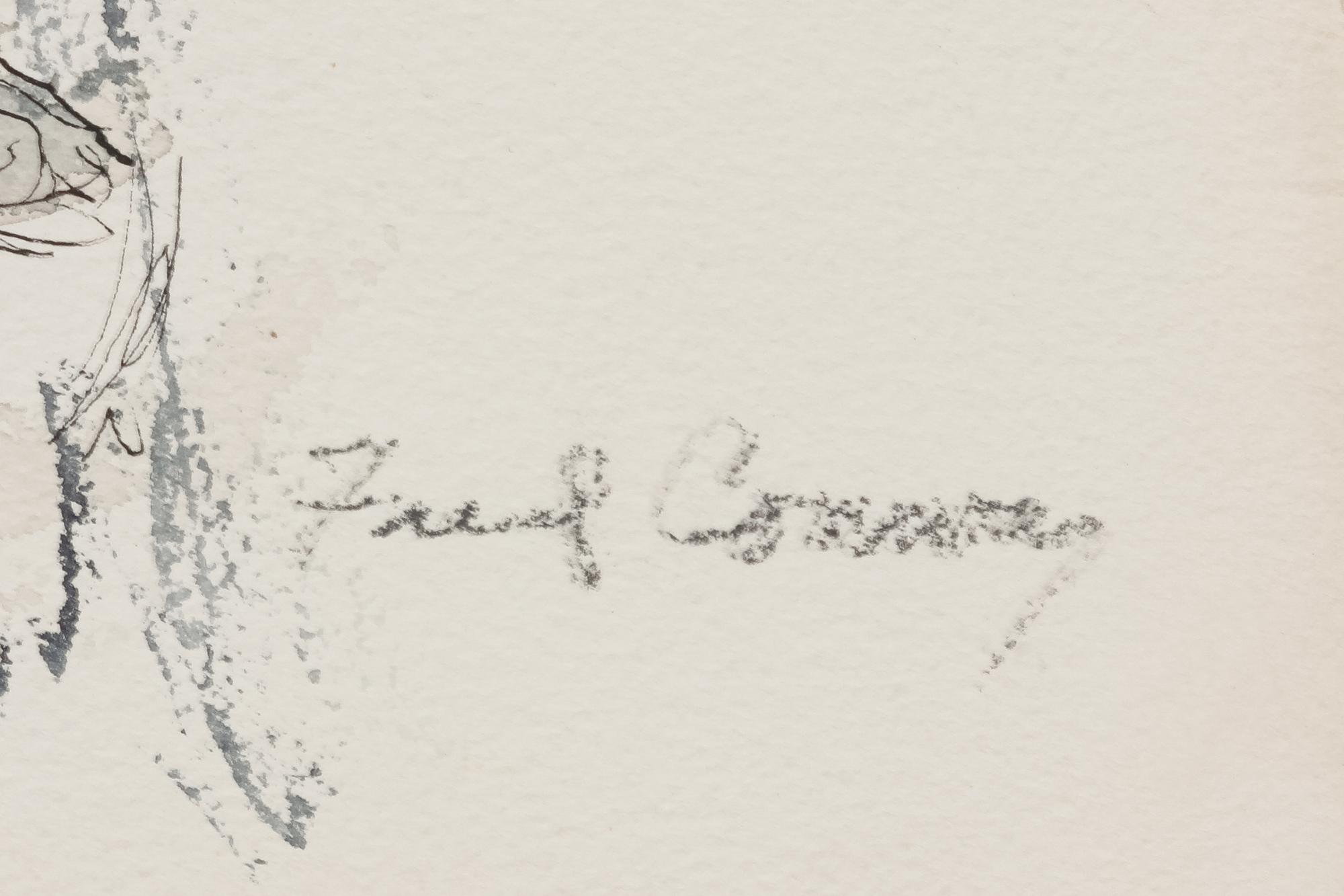 A Group of Eight Preparatory Sketches and Watercolors