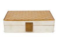 Perfume Box by Jean-Michel Frank and Guerlain Coque d'Or Bottle by Baccarat, 1937