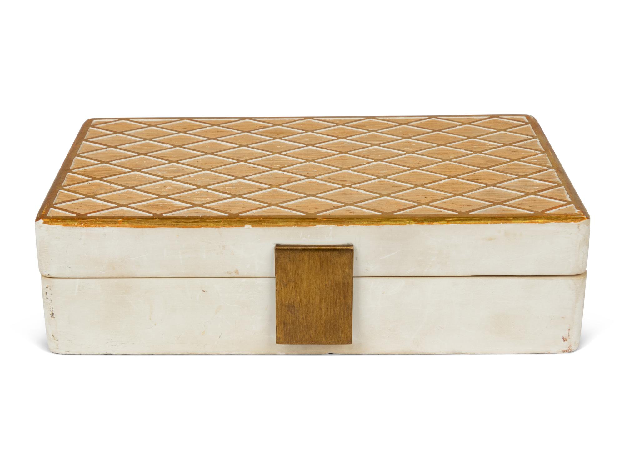 Perfume Box by Jean-Michel Frank and Guerlain Coque d'Or Bottle by Baccarat, 1937