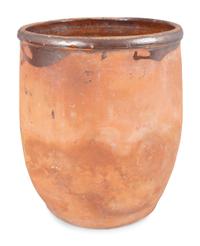 Four Redware Jars with Interior Glaze