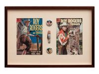 Three Framed Pieces of Roy Rogers Memorabilia