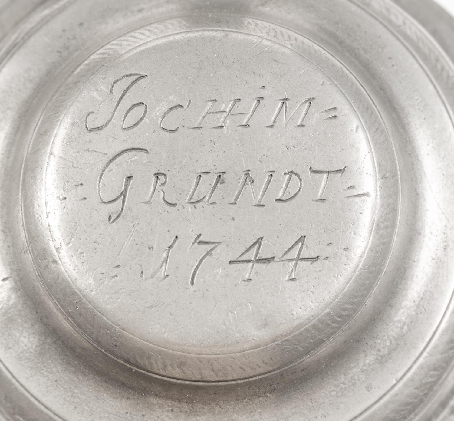A Collection of Eight Pewter Articles