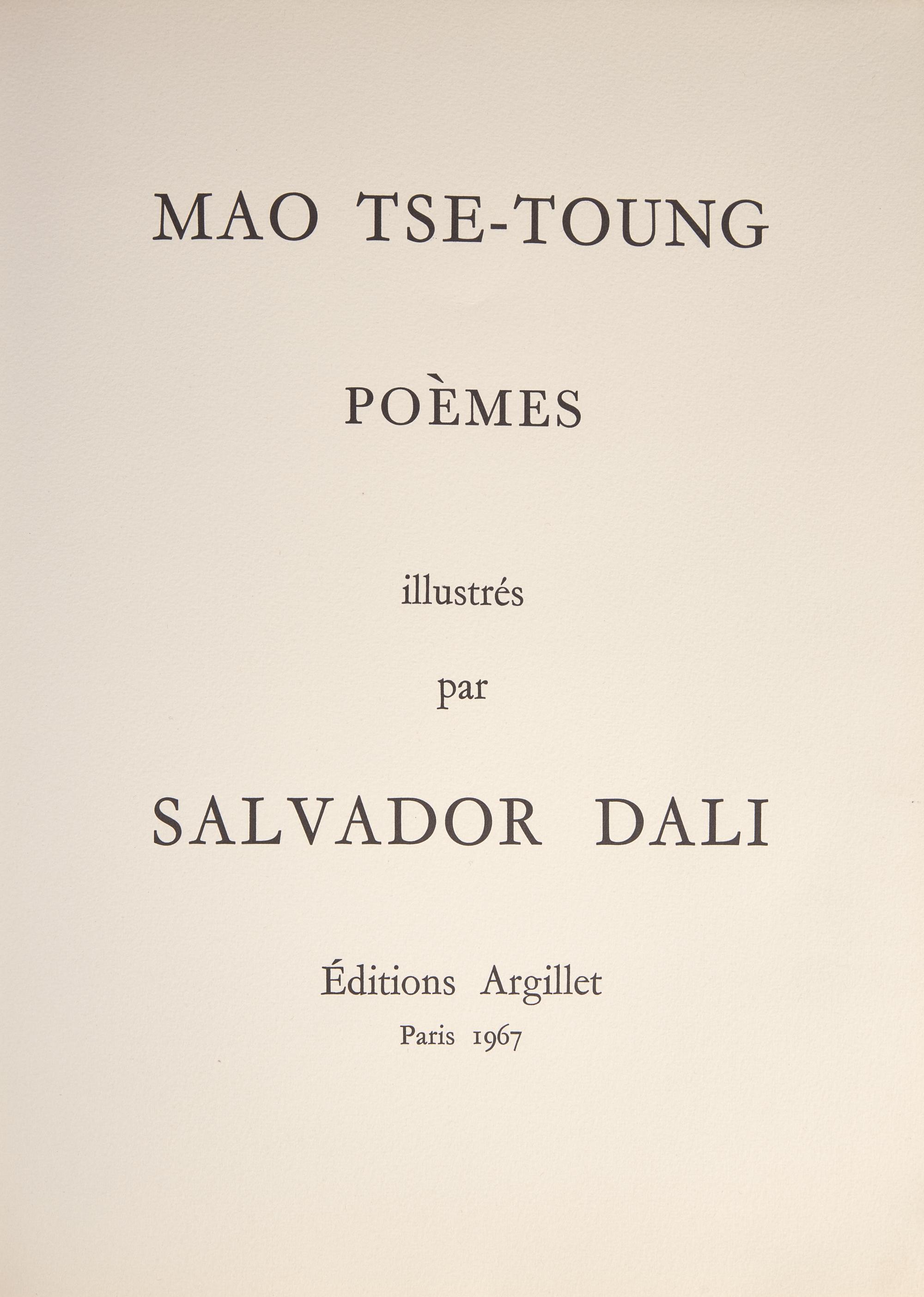 [Dali, Salvador] Mao Tse-Toung Poemes