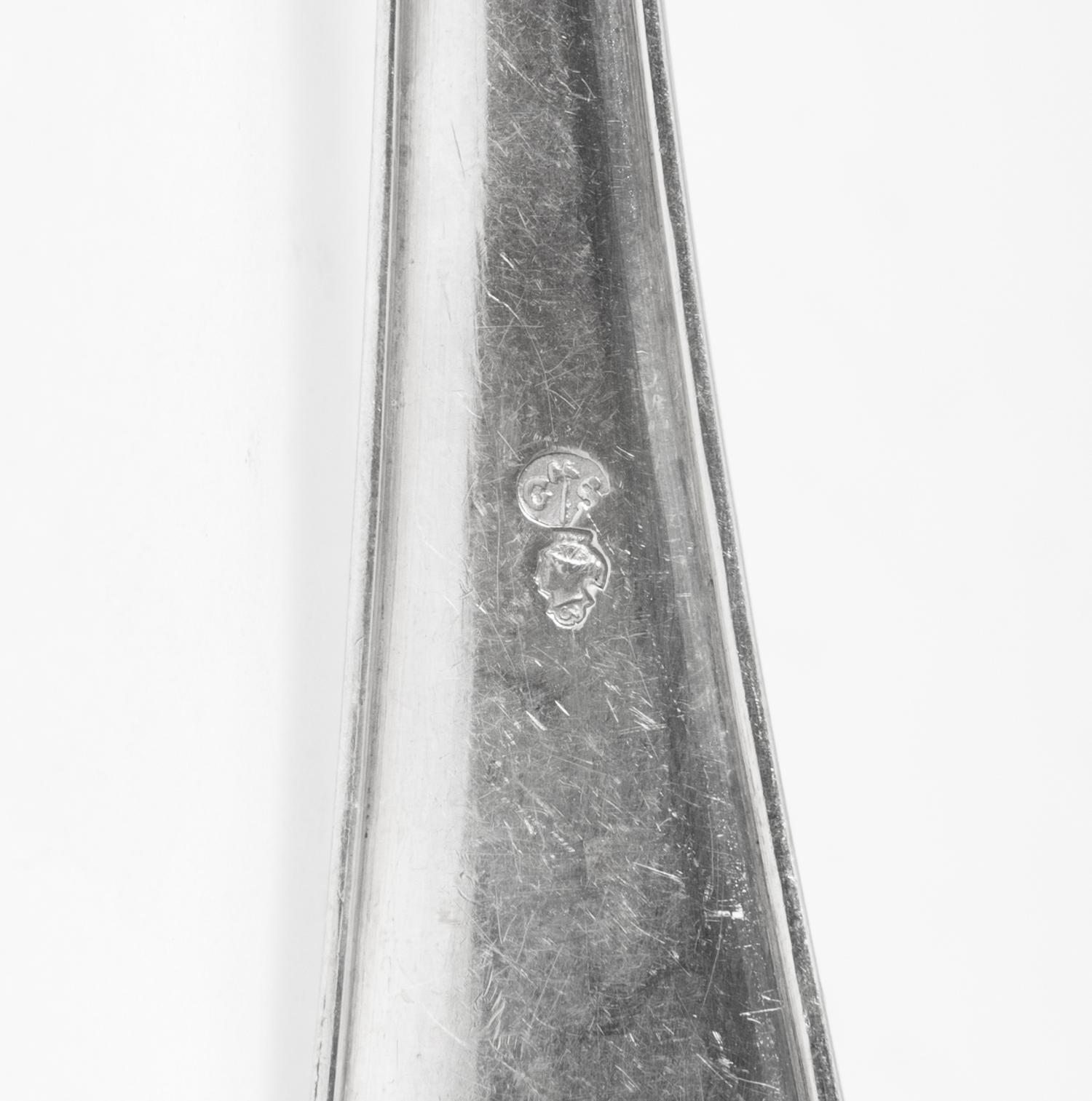 An Italian Silver Flatware Service