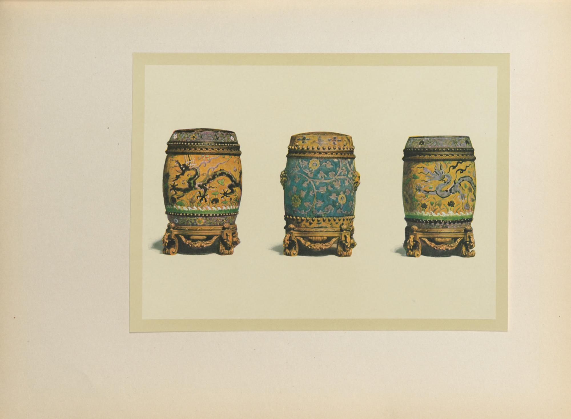A Chinese Fahua Porcelain Garden Stool