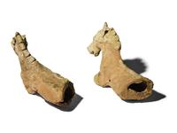Two Canosan Terracotta Horse Fragments